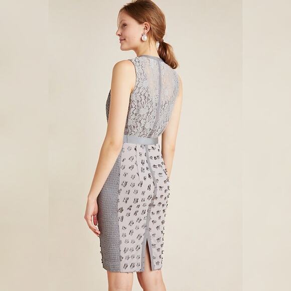 NEW Anthropologie Byron Lars Beguile Lace Sheath Dress Gisella Embroidered Sz 22 - Picture 10 of 13